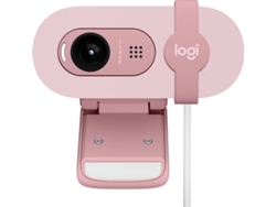 Webcam LOGITECH Brio 100 Rosa (Full HD - 1080p - Micrófono Integrado)