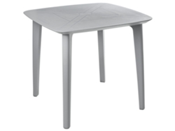 Mesa de jardín Beliani Sorico en ABS gris 86x86x77cm (material sintético duradero)