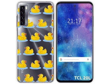 Carcasa TCL 20L / 20L+ TUMUNDOSMARTPHONE Dibujos Transparente Multicolor