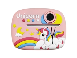 Cámara infantil D1 con impresión instantánea, 2400 W, lente dual HD, pantalla de 2,4 pulgadas, video de 1080p con pegatinas y tarjeta TF de 32 GB (Chronus)