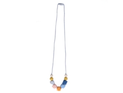 Collar De Dentición De Silicona Para Bebés, Apto Para Uso Alimentario, Vibratorio, Portátil Y Fácil De Limpiar.