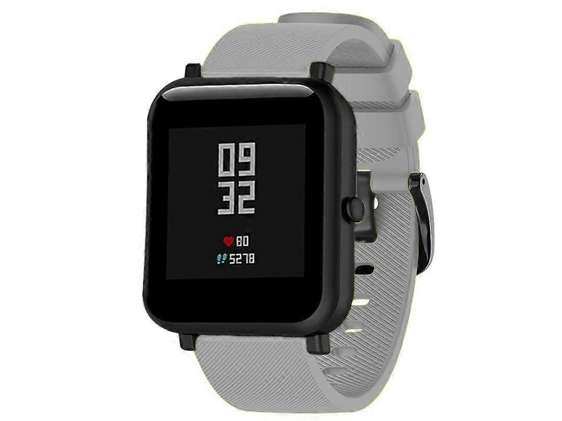 Correa de silicona negra de 20 mm para Huami Amazfit GTS / Samsung Galaxy Watch Active 2 / Gear Sport