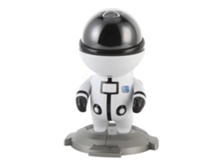 Proyector de luz nocturna LED USB con forma de astronauta - Blanco - Regalo para niños