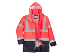 Parka 5 En 1 De Alta Visibilidad Contrast Executive Naranja Marino / Xl