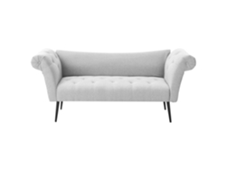 Chaise longue Beliani Nantilly de poliéster gris, 175 x 69 x 76 cm