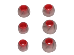 6 Puentes De Silicona Suave Para Oídos, Aislamiento De Ruido, 3 Tamaños Para Orificios De Sonido De 4,5 A 6,5 Mm, Color Gris Y Rojo.