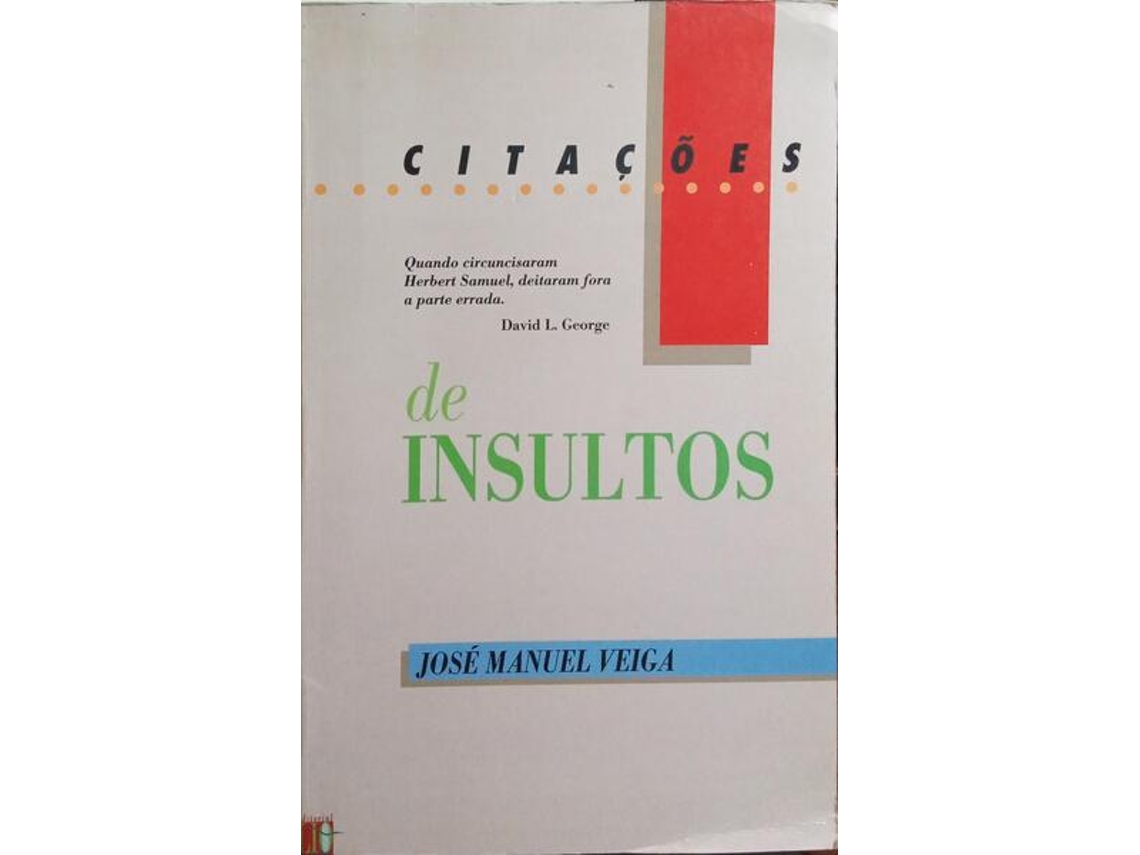 Libro Citações De Insultos. (Portugués)