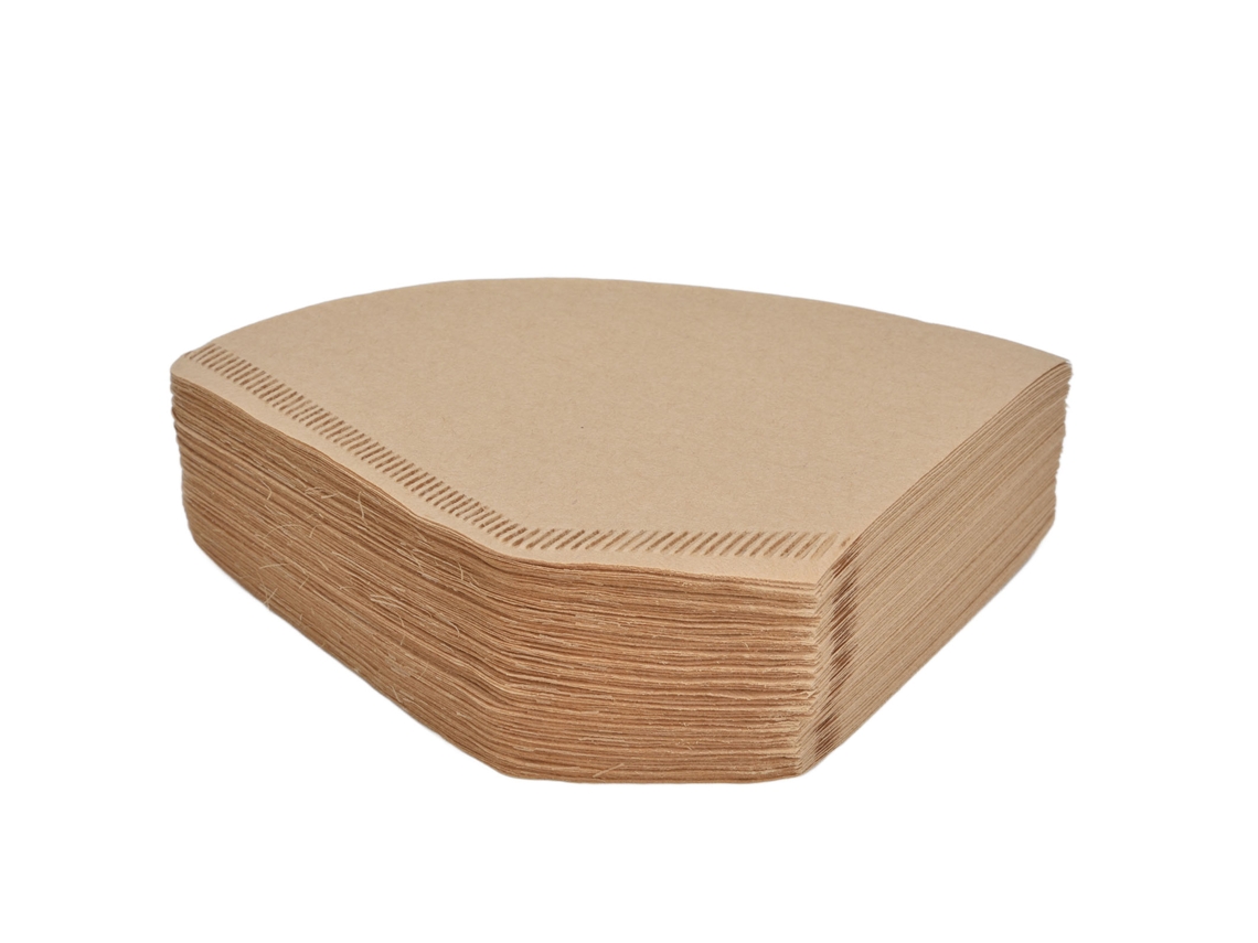 100 Filtros De Café Desechables De Papel, Fabricados Con Pulpa De Madera Natural, Para 2-4 Tazas.