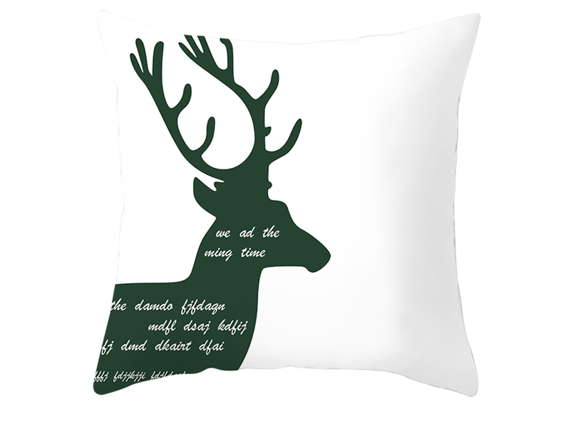 Serie Geometría Funda Decorativa de Almohada Verde