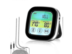 Termômetro Sem Fio Para Churrasco. Termômetro Digital Para Carnes Com Duas Sondas.