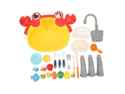 Ats-juego De Pesca Eléctrico Para Niños Con Platsaforma Y Agua Circulante, Set De Juguete Con Frutas Y Patsos