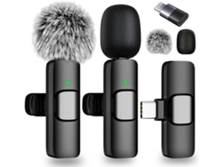 Mini Micrófono Lavalier Inalámbrico Bluetooth Para Iphone Android Ipad Con Cancelación De Ruido Para Grabación De Vídeo CUICH