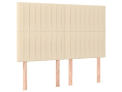 Cabecero color crema 144x5x118/128 cm Tejido Maison Exclusive