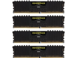 Memoria RAM DDR4 CORSAIR CMK64GX4M4A2400C14 (4 x 16 GB - 2400 MHz - CL 14 - Negro)