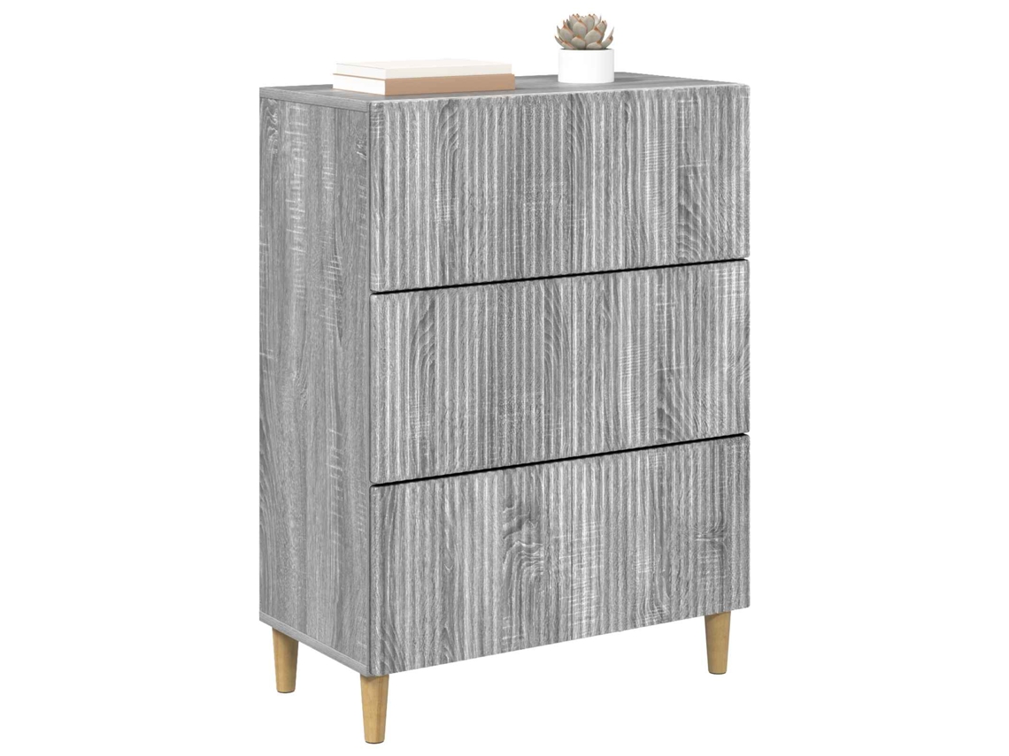 Maison Exclusive - Cajonera Gris Sonoma 66 X 34,5 X 90 Cm Madera De Ingeniería