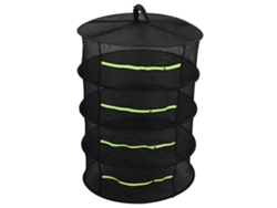 Estantería Colgante Para Secar Hierbas 4 Capas Plegable Red Malla Negra 60cm