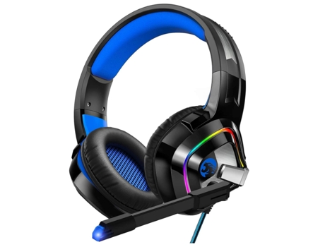 Auriculares para juegos Auriculares PS4, Auriculares Xbox One con micrófono con cancelación de ruido y luz RGB, Auriculares supraaurales para PC, C...