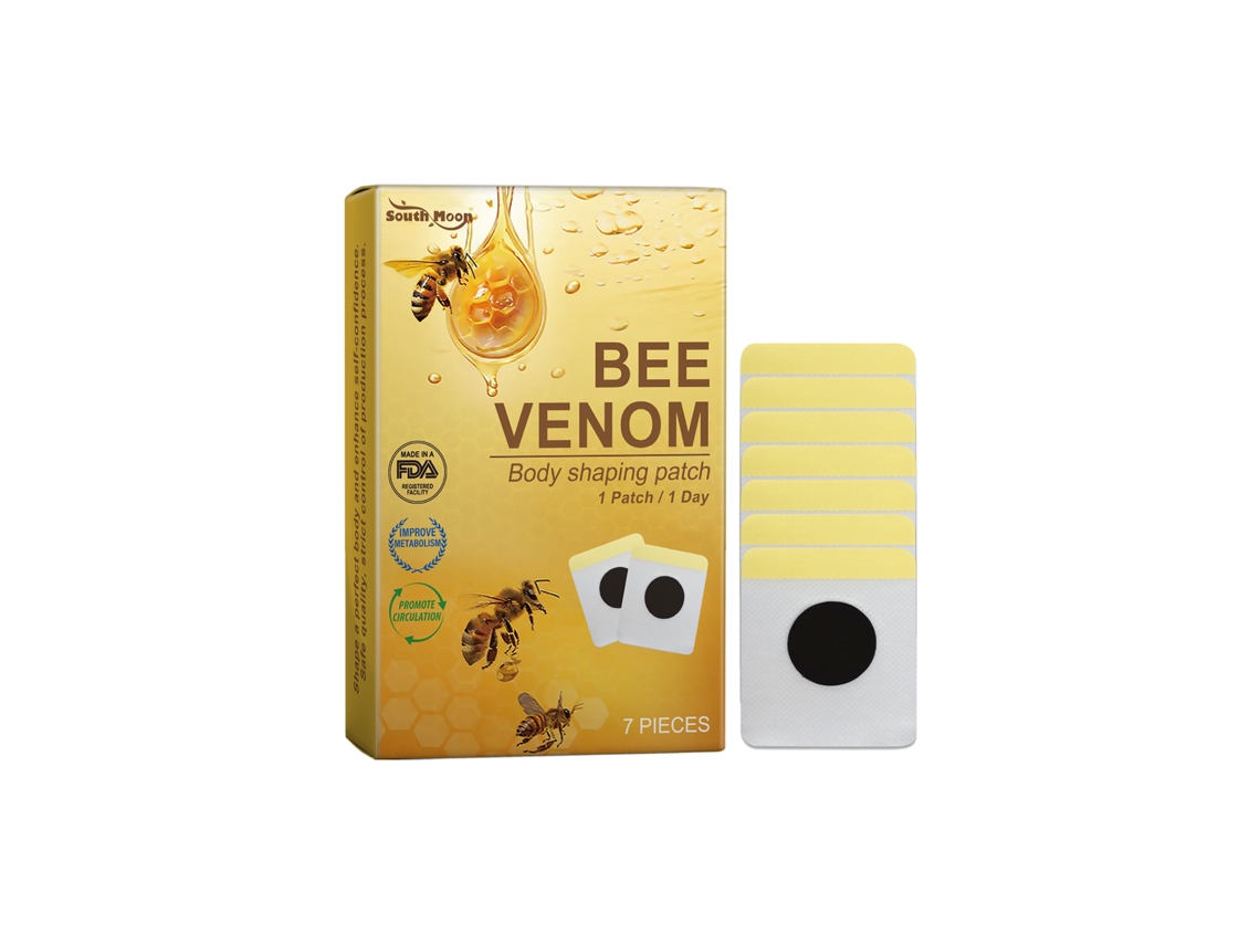 Parche adelgazante con veneno de abeja South Moon: reafirma e ilumina la piel y moldea las curvas.