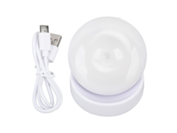 Lâmpada De Noite Led Com Sensor De Movimento Giratória 360° Recarregável Para Escadas Armários Quartos