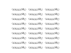 Cadenas De Aluminio De 10 Metros, Elegantes Y Duraderas, Para Hacer Joyas, Collares Y Pulseras, Color Plateado, Lv482027