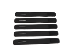 Danu26-5pcs Correas Para Cañas De Pesca Ligeras Portátiles Elásticas Prácticas Para Pescadores Negras