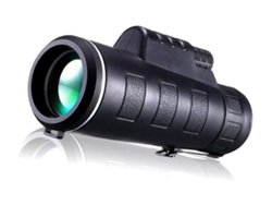 Monocular HD 10x42 con prisma óptico completo y telescopio de doble enfoque, impermeable, portátil, para observación de aves Yizhood (negro)