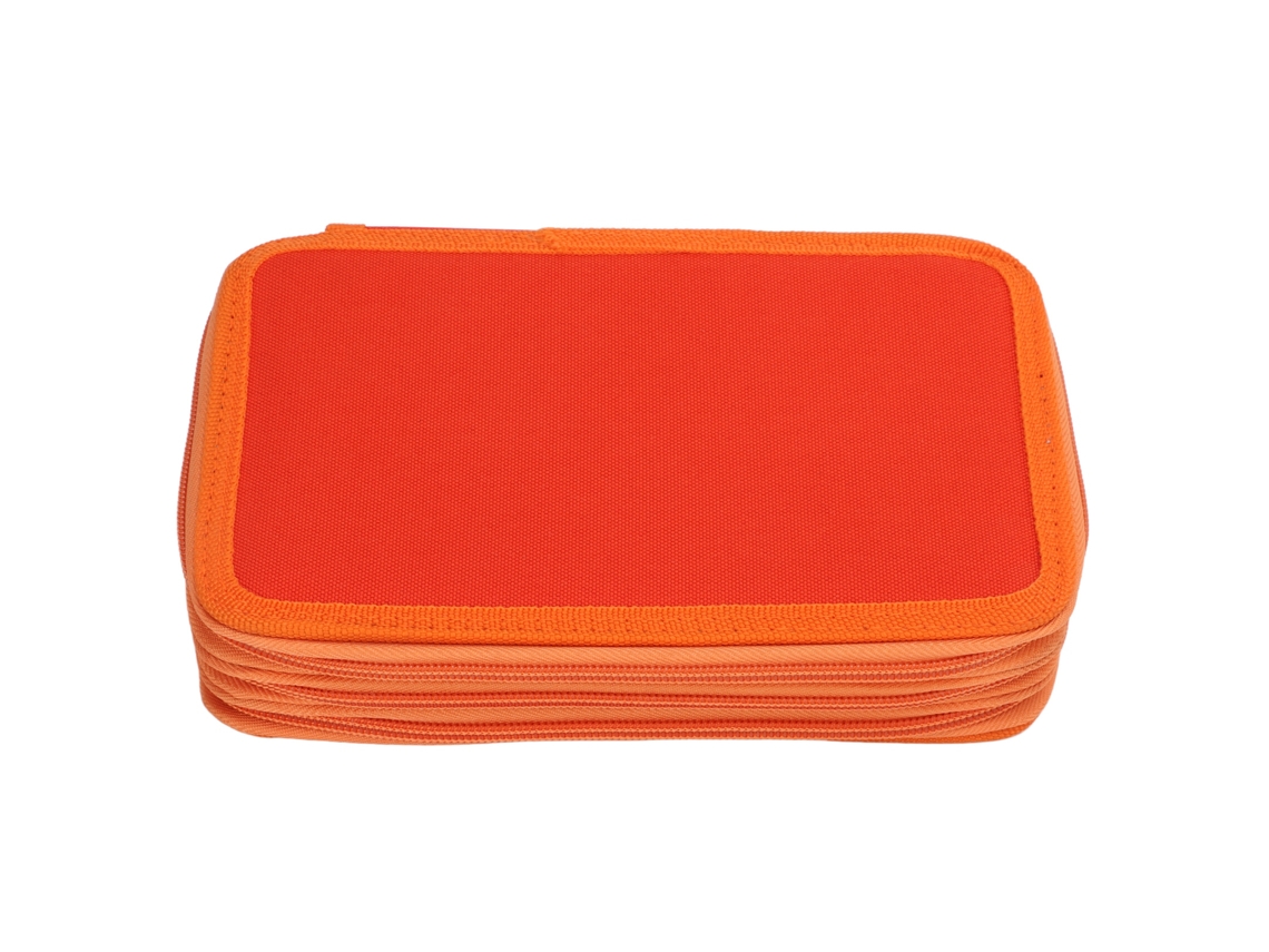 Estuche De Lápices Grande Con Diseño Exquisito Y Almacenamiento Amplio Para Colegio Hogar Naranja