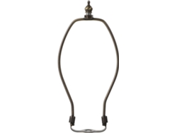 Portalámparas De Hierro Con Forma De Cuerno, 20 Cm, Bronce Antiguo, Estructura Metálica Resistente Para Iluminación Interior.