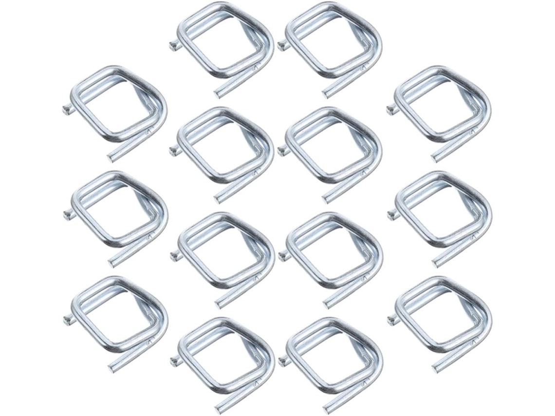 Hebillas De Metal Galvanizado Para Correas De 19 Mm, 50 Unidades, Resistentes A La Corrosión.