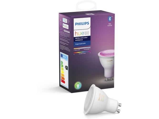 Bombilla Inteligente PHILIPS HUE (GU10 - Blanco y Color)