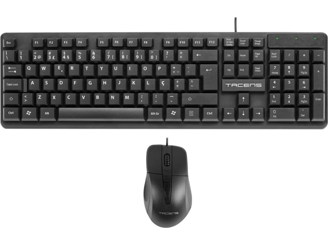 Teclado + Ratón TACENS ACP0PT (Con Cable - Layout Portugués - Teclado Numérico)