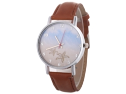 Reloj De Cuarzo Elegante Casual Unisex Pareja Regalo (café Oscuro)