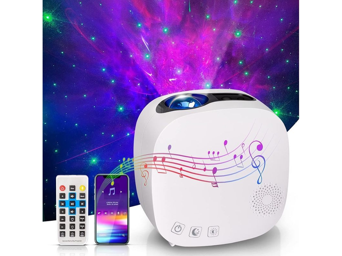 2026-proyector De Cielo Estrellado Led Con Bluetooth Y Altavoz Efectos De Iluminación Y Proyección Múltiple