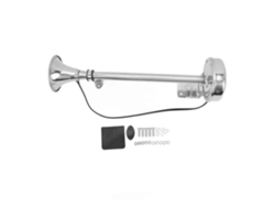 Bocina de barco de una sola trompeta, 12 V, eléctrica, de acero inoxidable, 150 dB, potente, impermeable, para uso marino Chennnls