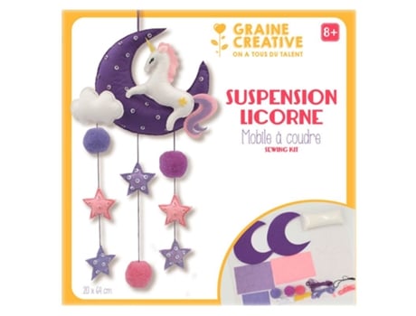 Set de bricolaje Estoy haciendo el móvil de mi bebé - Unicornio