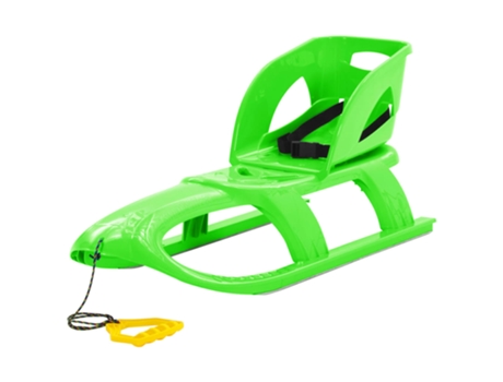 vidaXL Trineo con asiento polipropileno verde 102,5x40x23 cm