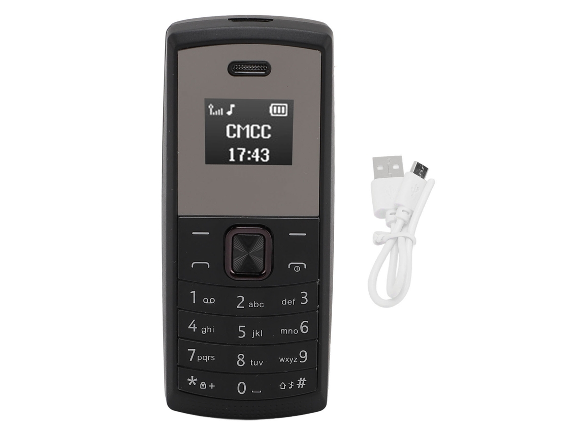 Telefone Celular Miniatura Bm01 Menor Do Mundo Com Bt Dual Sim Gsm Reprodutor De Música E Alterador De Voz Preto