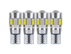 2026altiro-bombilla Led T10 W5w 12v-24v 7000k 3.5w Para Luz De Matrícula, Posición, Techo E Interior Del Coche (4 Unidades)