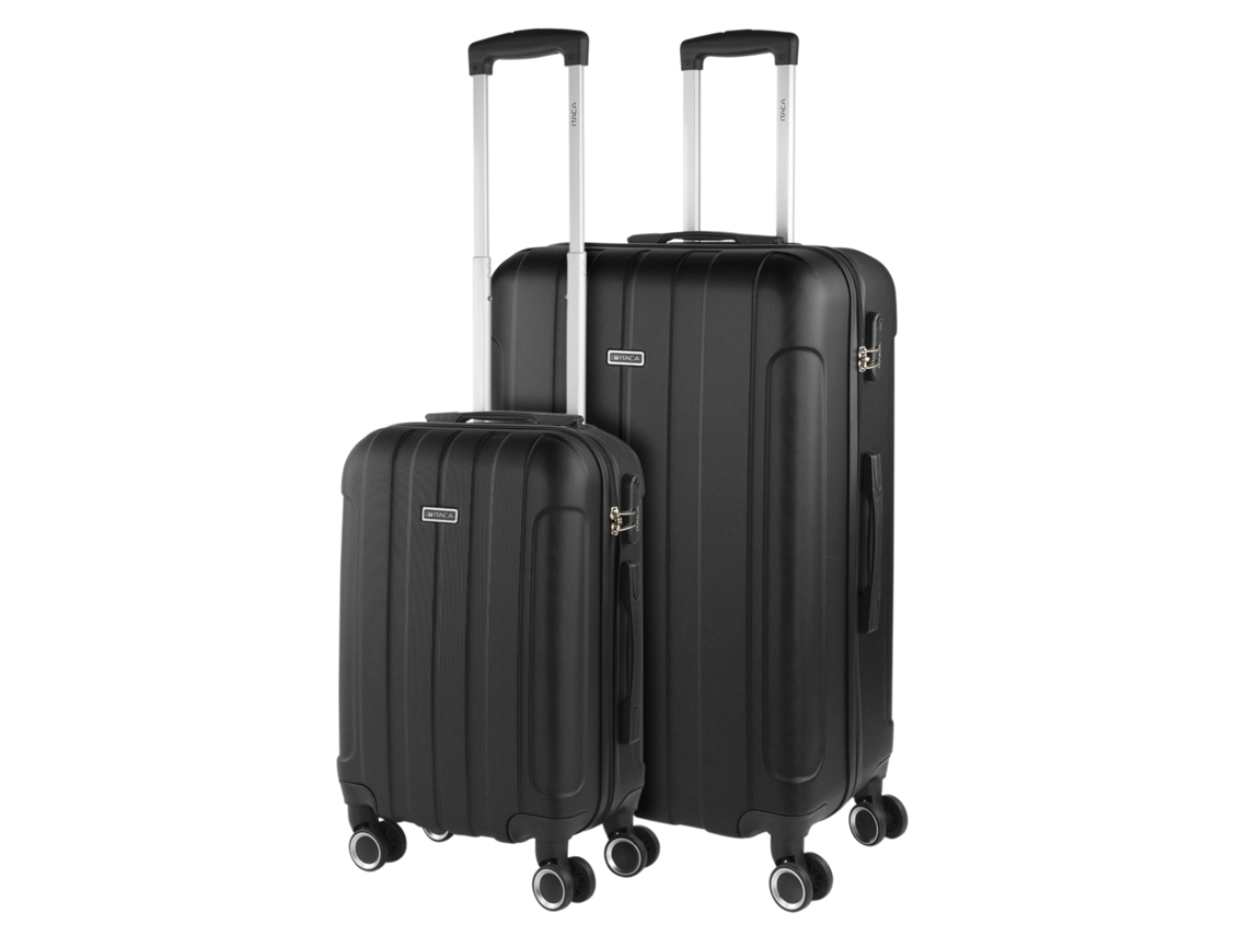 Juego De Maletas Rígidas Abs ITACA Havel negro (48X73x28 Cm - 91L)