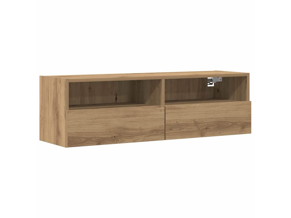 Maison Exclusive - Mueble De Tv Montado En La Pared Roble Artisan 100 X 30 X 30 Cm