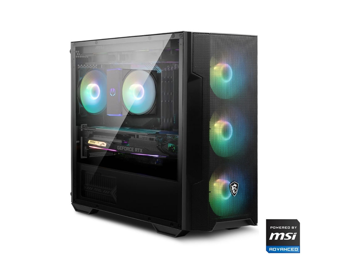 Procesador de pantalla Msi Ryzen 7 5700x de 32 GB, SSD RTX 5060, 1 TB, M.2, Win11, Wifi, Vista