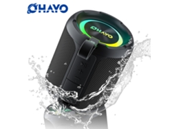 Altavoz Bluetooth con diafragma de graves de 40 W e iluminación RGB MDUG Negro