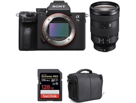 Kit Cámara SONY ALPHA 7 III FE 24-105 mm f/4 G OSS + SanDisk 128 GB + Bolsa (Full-Frame)
