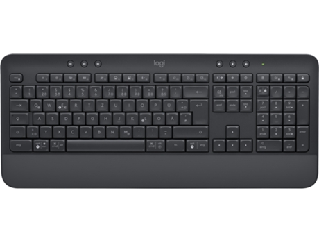 Teclado LOGITECH Signature K650 Keyboard (Bluetooth - Alemán - Gris)