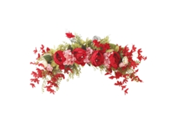 Guirnalda Primaveral Para Puerta Decoración Floral En Espejo Arco De Boda Peonía