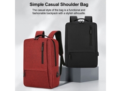 Mochila Para Portátil De 15.6 Pulgadas Resistente Al Agua Con Carga Usb Y Múltiples Bolsillos Para Hombres Y Mujeres