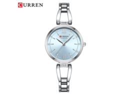 Relógio Feminino Com Pulseira E Numerais Romanos (branco E Azul), À Prova D'água, Mostrador Pequeno, Relógio Da Moda.