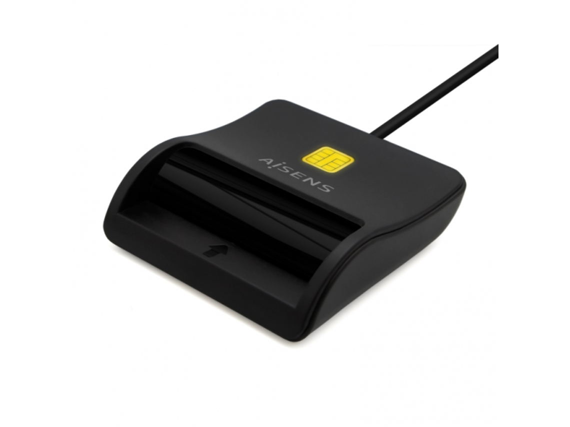 AISENS LECTOR DE TARJETA INTELIGENTE DNI USB-C NEGRO
