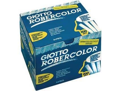 Tiza GIOTTO Robercolor (Blanco - 100 un)