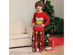 Pijamas Familiares Navideñas Con Estampado Del Grinch Para Adultos, Niños Y Bebés - Conjunto Mxbc